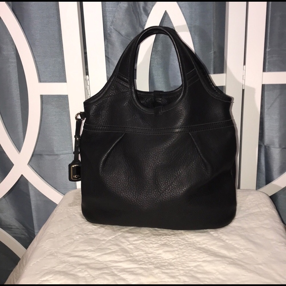 Black leather medium sized UGG hobo purse
